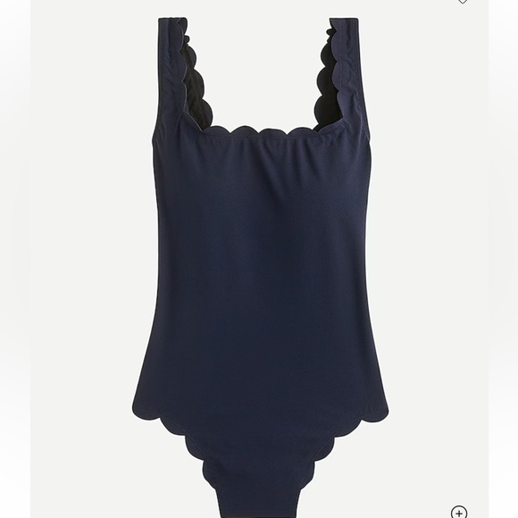 J. Crew Scalloped Swimsuit - Picture 1 of 4